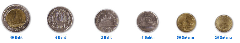 Thai coins baht