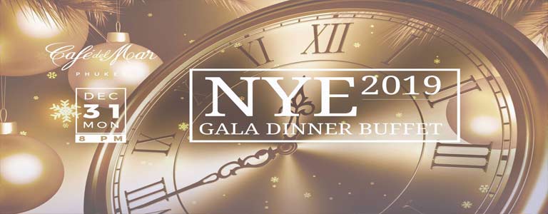 NYE 2019 Gala Dinner Buffet at Cafe del Mar Phuket