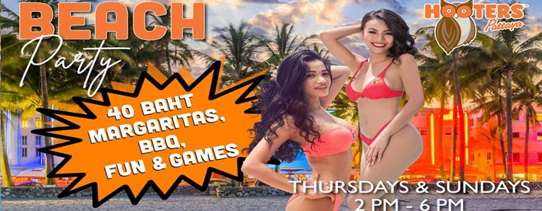 Beach Party at Hooters Pattaya 