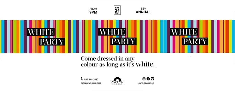 18th annual White Party at Catch Beach Club 