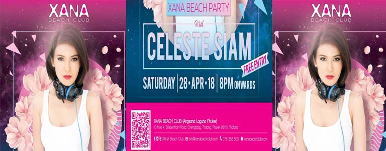 XANA BEACH PARTY with Celeste Siam