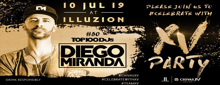 Chivas XV presents Diego Miranda at Illuzion