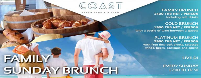 Family Sunday Brunch at COAST Beach Club & Bistro