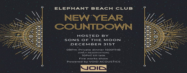 NEW YEAR COUNTDOWN at Elephant Beach Club 