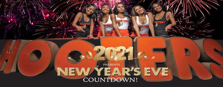 New Year Countdown 2021 at Hooters Pattaya