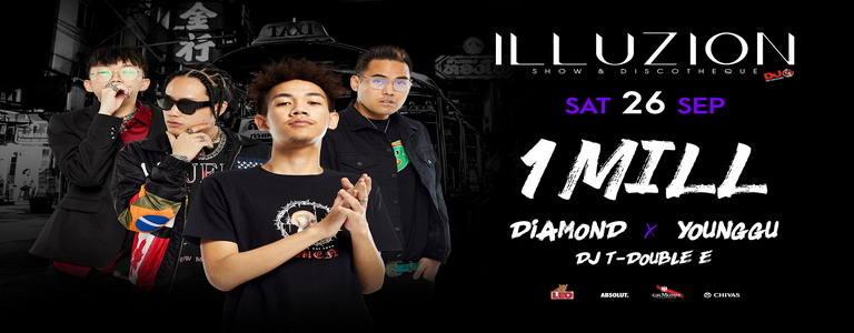 1MILL with Diamond, Younggu & DJ T-Double E at Illuzion