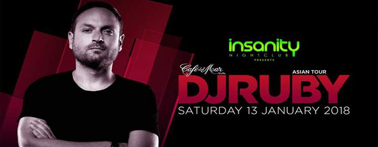 DJ RUBY Cafe Del Mar at Insanity Nightclub Bangkok