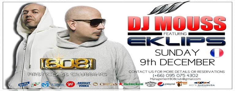 DJ MOUSS Feat. EKLIPSE at 808 Club Pattaya