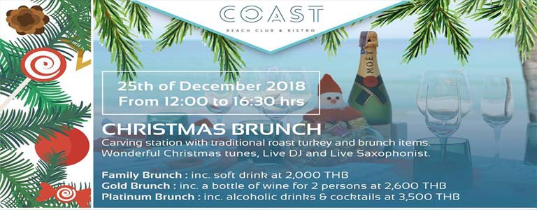 Family Christmas Brunch at COAST Beach Club & Bistro