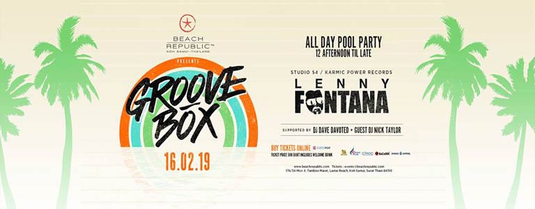  Groove Box and Beach Republic™ present Lenny Fontana