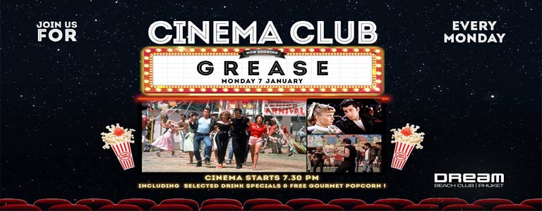 Dream Beach Cinema Club Presents Grease