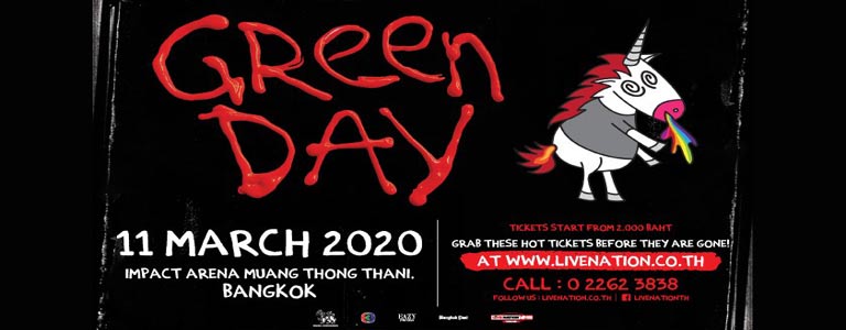 Green Day Live in Bangkok 2020