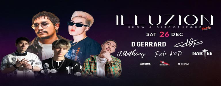 CD Guntee x D Gerrard x Fedz KiiD Live On Stage at Illuzion