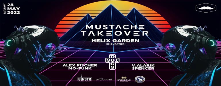 Mustache Takeover Helix Garden | Emquartier