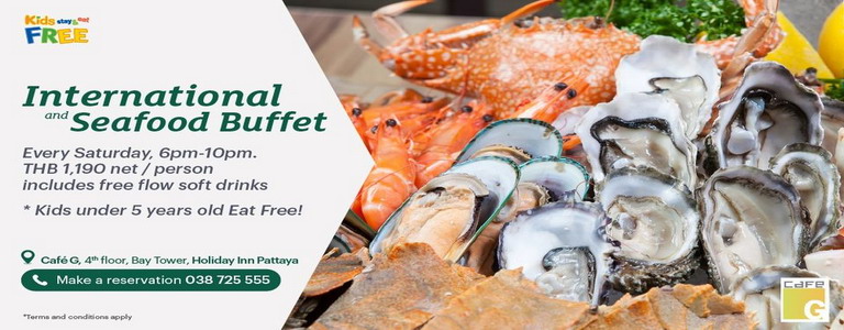 International and Seafood Buffet at Holiday Inn Pattaya