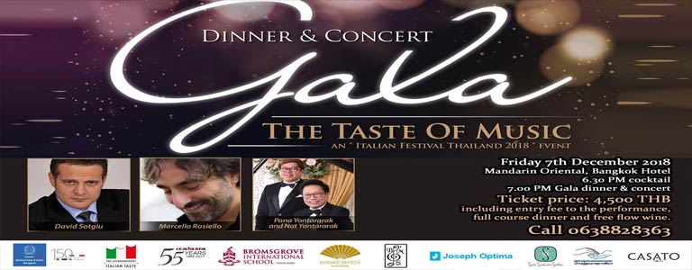 The Taste Of Music an "Italian Festival Thailand 2018"