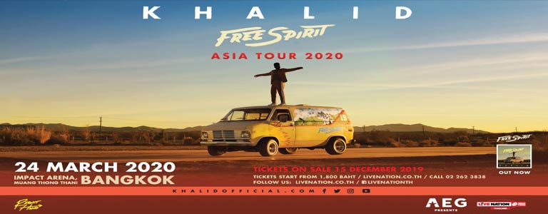 Khalid Free Spirit World Tour Live in Bangkok 2020