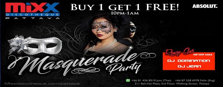 Mixx Pattaya presents Masquerade Party