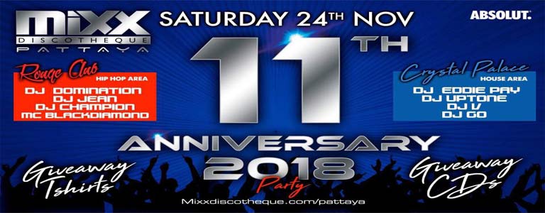 MIXX Pattaya 11th Anniversary Party