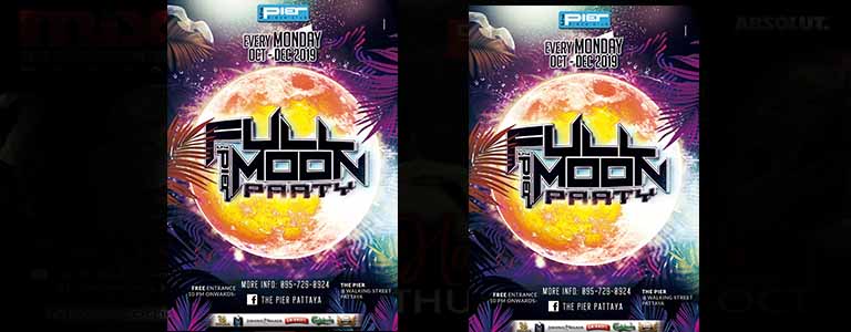 Full Moon Party on Monday at The Pier