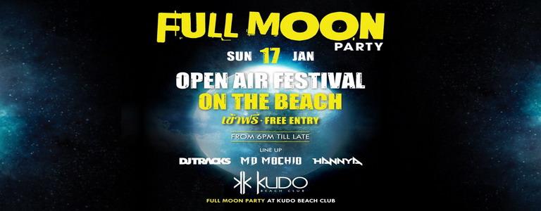 Full Moon Party at Kudo Beach Club Phuket