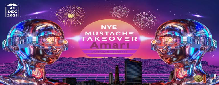 Mustache Takeover Amari Rooftop NYE
