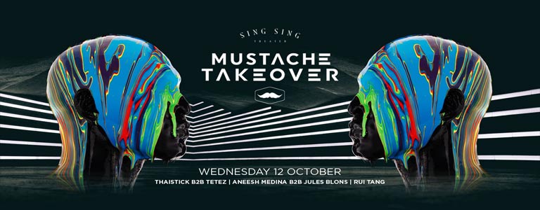 Mustache Takeover at Sing Sing Theater Bangkok