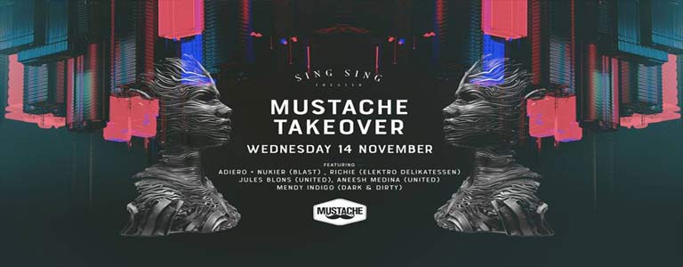 Mustache Takeover at Sing Sing Theater