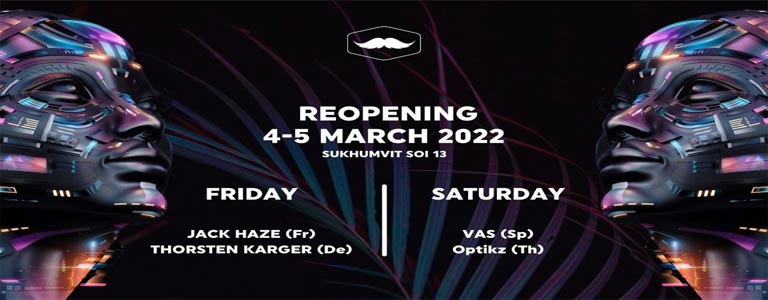 Mustache Club Reopening