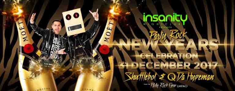 Party Rock New Years Celebration Hosted by Insanity Nightclub Bangkok 