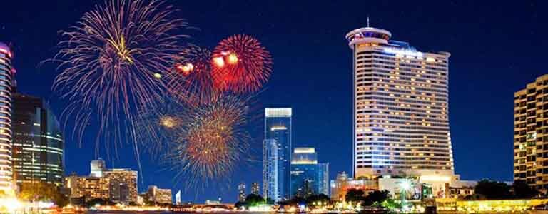 Champagne & Fireworks - New Year's Eve at ThreeSixty Hosted by Millennium Hilton Bangkok 