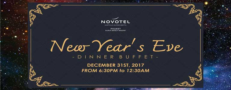 New Year’s Eve Dinner Buffet at Novotel Phuket Surin Beach Resort 