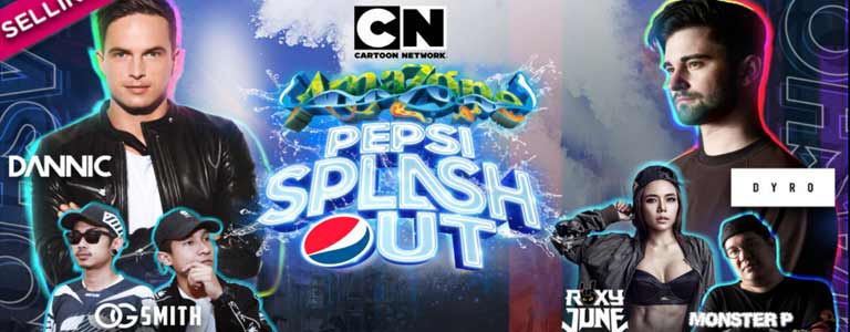 Pepsi Splash Out at Cartoon Network Amazone Pattaya - Saturday 16 Dec 2017 from 16:00 to 00:00