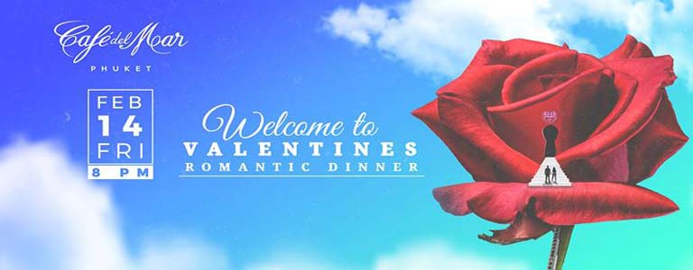 Valentines Romantic Dinner at Cafe del Mar Phuket 