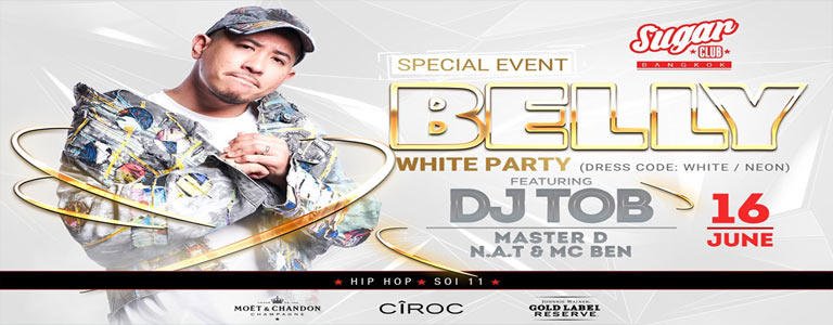 Sugar Presents: Belly with DJ TOB | Old School White Party