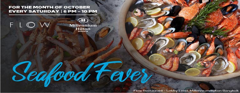 Seafood Fever Buffet by the River at Flow Restaurant