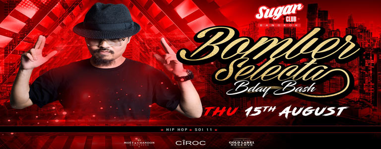 Sugar Bangkok Invites: Bomber Selecta 