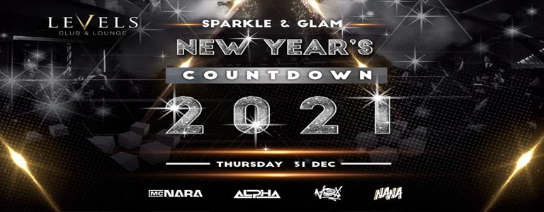 Sparkle & Glam NYE Countdown at Levels