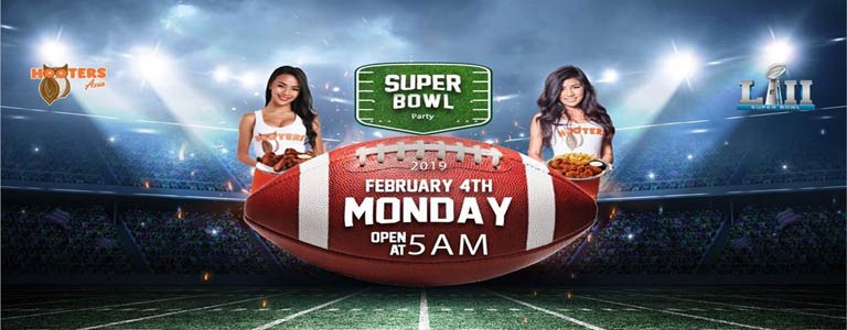 Superbowl LIII Live at Hooters Pattaya 