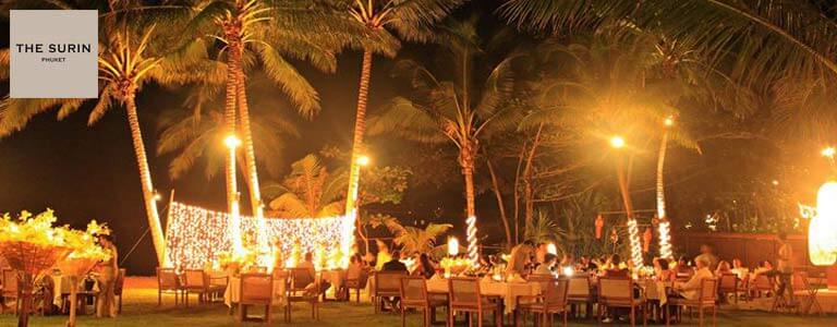 Christmas Eve dinner at the Beach Restaurant Hosted by The Surin Phuket 