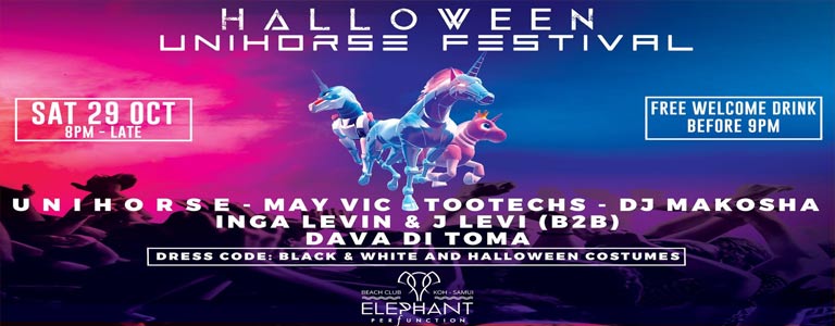 HALLOWEEN UNIHORSE FESTIVAL at Elephant Beach Club 