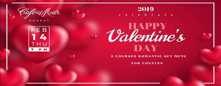 Valentine's Day Romantic Set Dinner at Cafe del Mar Phuket