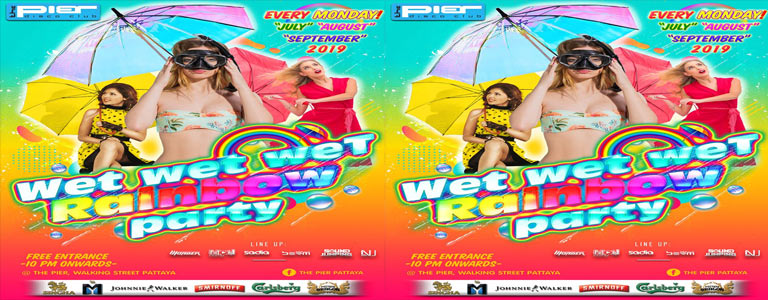 Wet wet weT Rainbow Party at Pier