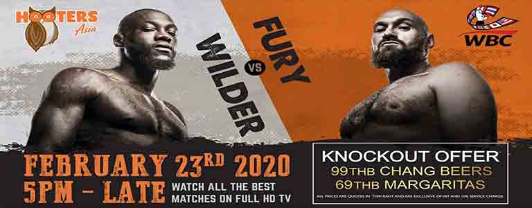 Wilder vs Fury at Hooters Pattaya