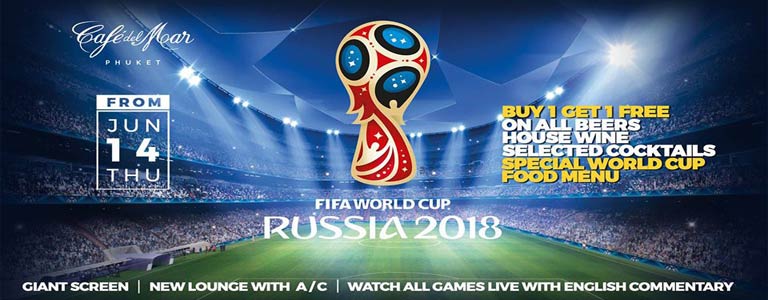FIFA World Cup 2018 live at Cafe del Mar 