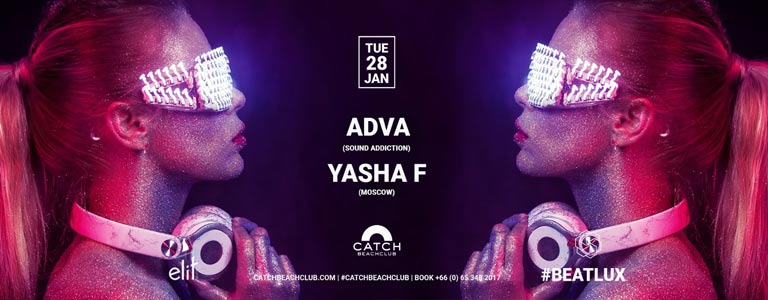 Yasha F b2b Adva at Catch Beach Club