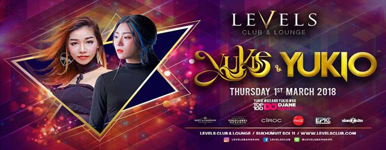 YUKIE & YUKIO at Levels Club & Lounge Bkk