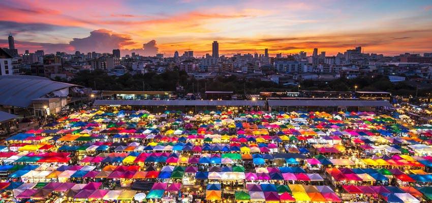 Talad Rot Fai Srinakarin Market Bangkok Market Attractions, Shopping Prawet | Thailand