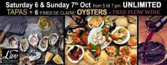 Unlimited Tapas, Oysters & Free Flow Wine at Livv